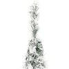 Plastgran pop-up med snö 100 LED vidaXL 150 cm – miniatyr 7