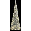 Plastgran pop-up med snö 150 LED vidaXL 180cm – miniatyr 2