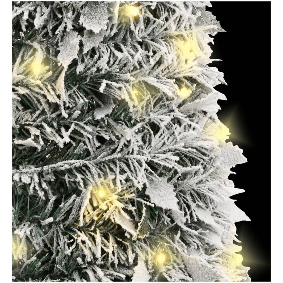 Plastgran pop-up med snö 150 LED vidaXL 180cm – bild 4