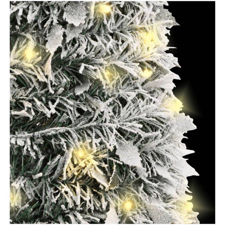 Plastgran pop-up med snö 150 LED vidaXL 180cm – bild 4