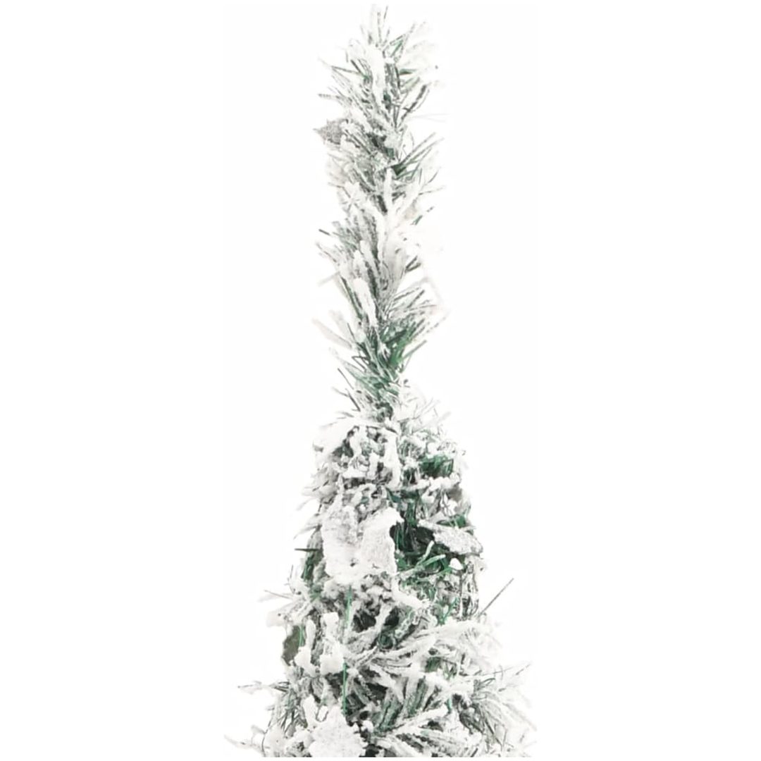 Plastgran pop-up med snö 150 LED vidaXL 180cm – bild 7