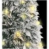 Plastgran pop-up med snö 200 LED vidaXL 210 cm – miniatyr 4