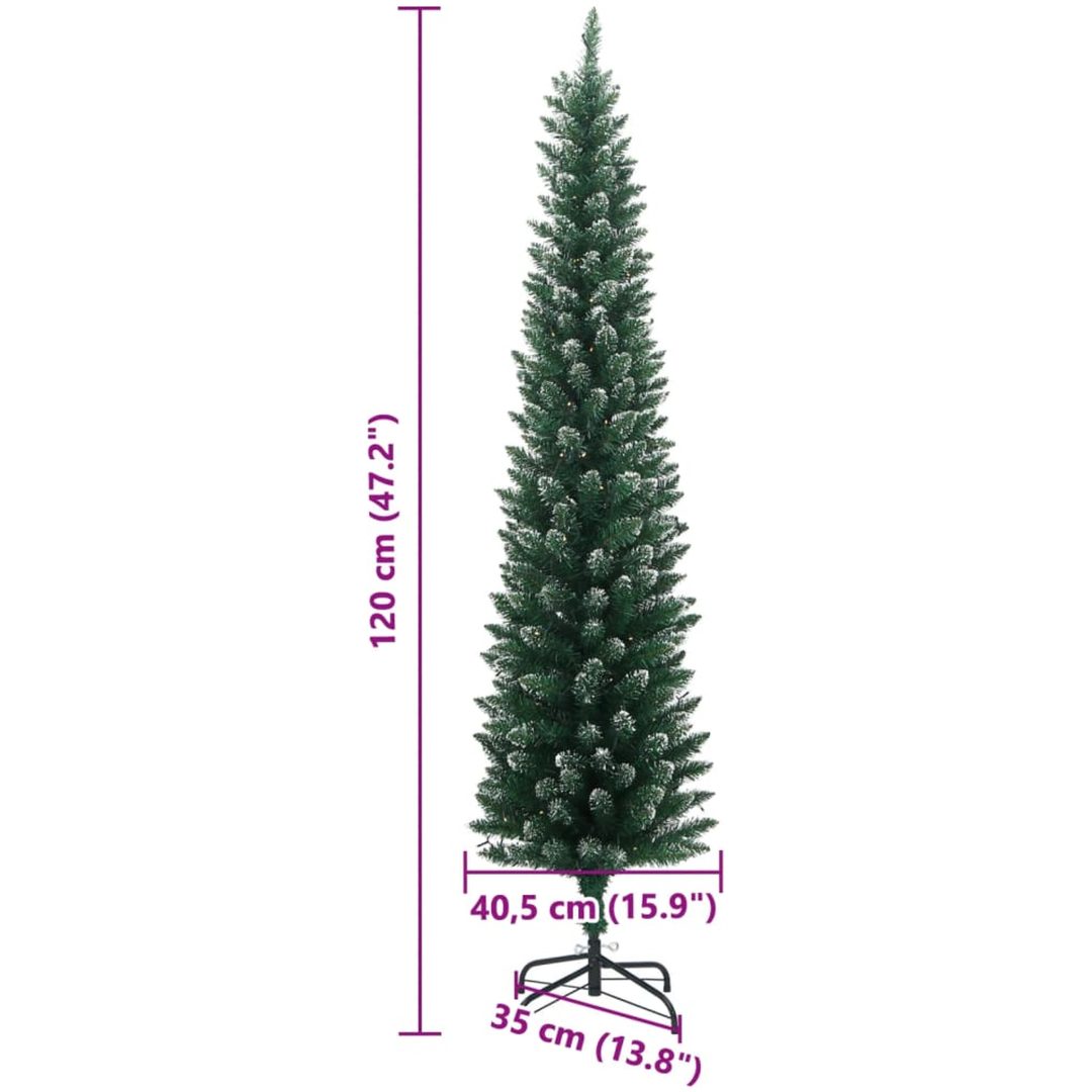 Plastgran smal 150 LEDs vidaXL 120 cm – bild 12