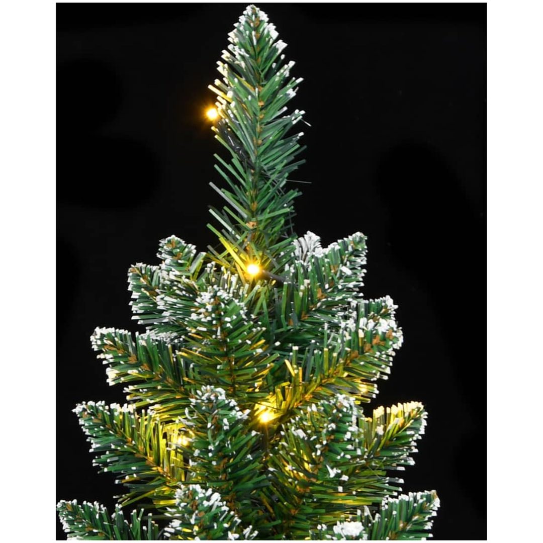 Plastgran smal 150 LEDs vidaXL 120 cm – bild 7