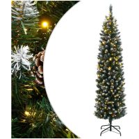 Plastgran smal 300 LEDs vidaXL