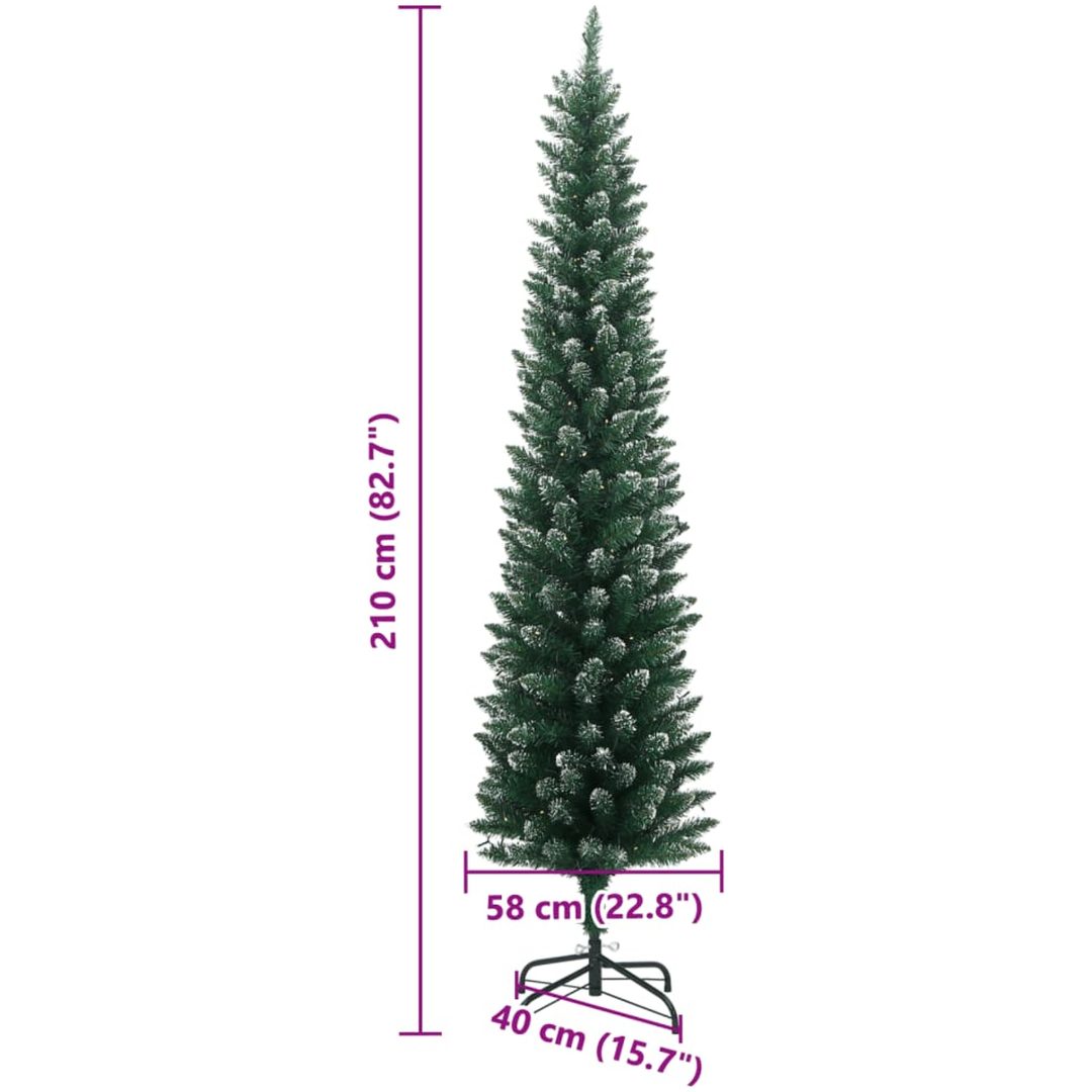 Plastgran smal 300 LEDs vidaXL 210 cm – bild 12