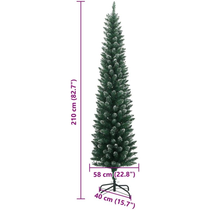 Plastgran smal 300 LEDs vidaXL 210 cm – bild 12
