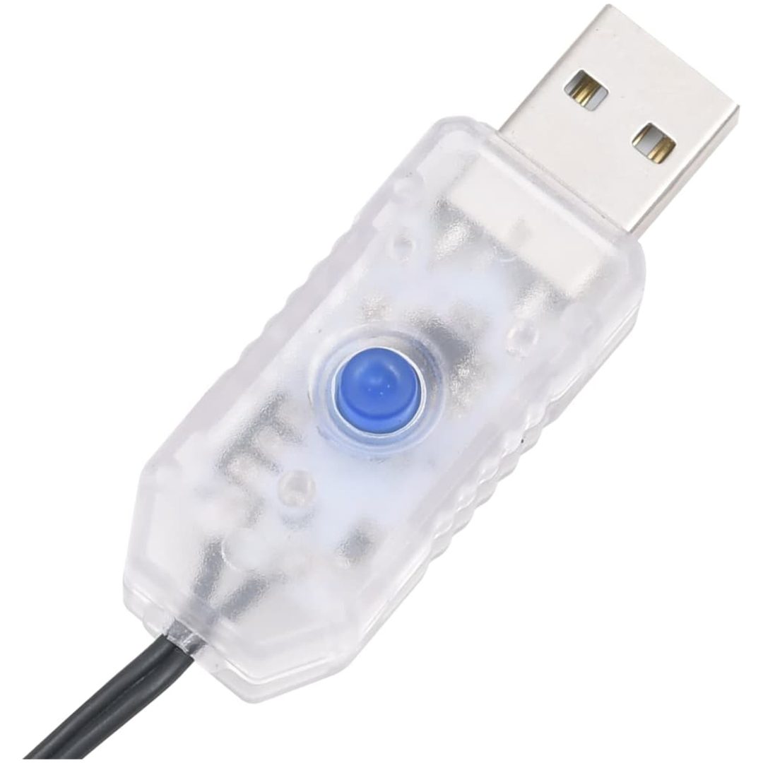 Plastgran smal 300 LEDs vidaXL 210 cm – bild 10