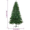 Plastgran verklighetstrogna barr 150 cm grön vidaXL 150 x 75 cm – miniatyr 8