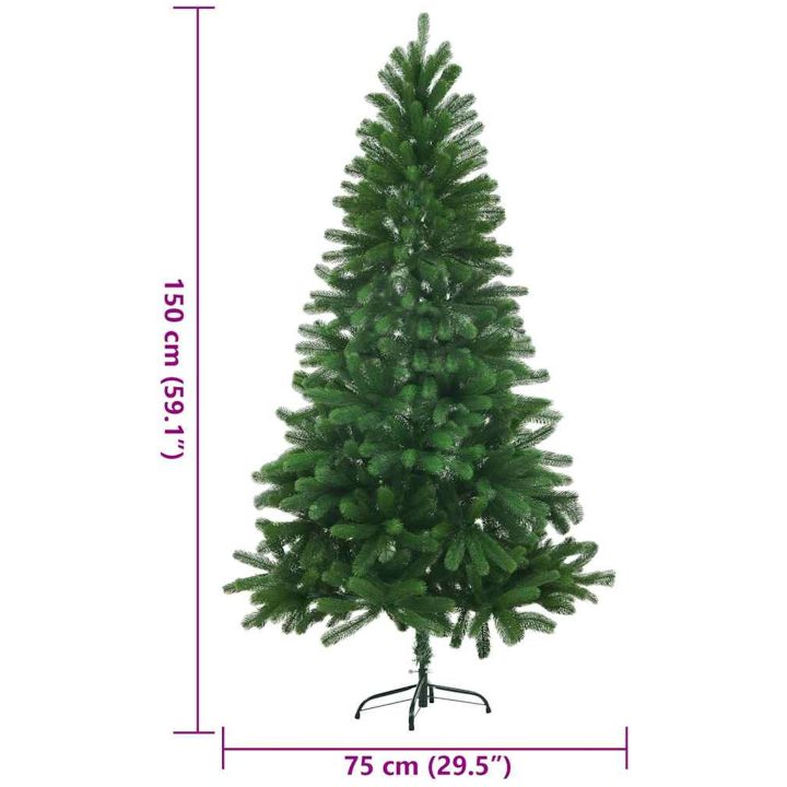 Plastgran verklighetstrogna barr 150 cm grön vidaXL 150 x 75 cm – bild 8