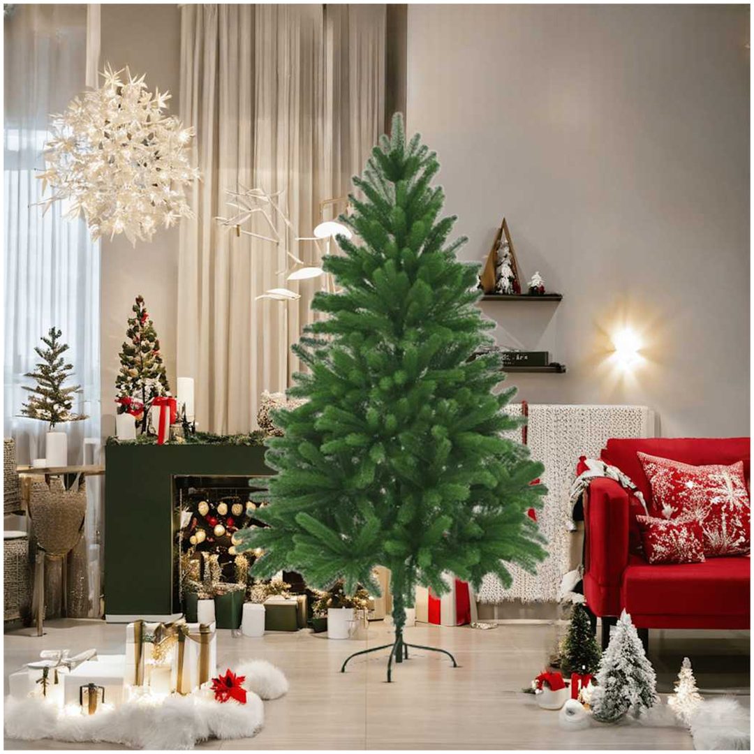 Plastgran verklighetstrogna barr 180 cm grön vidaXL 180 x 90 cm – bild 2
