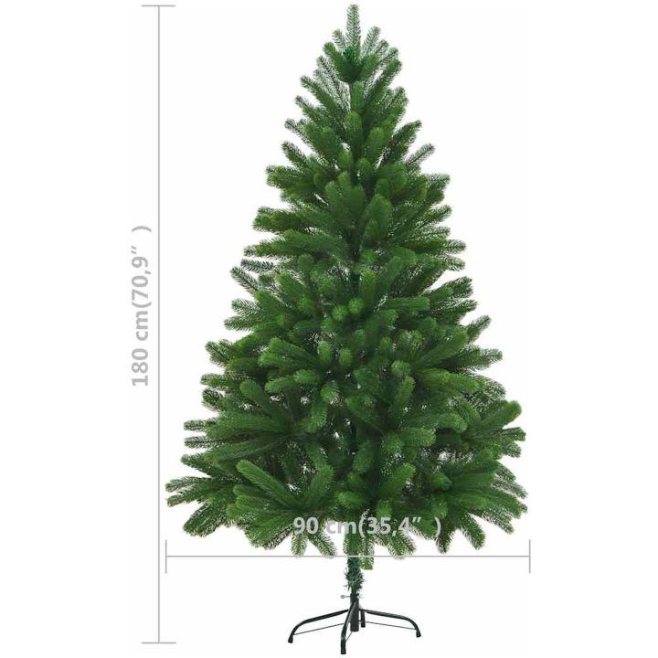 Plastgran verklighetstrogna barr 180 cm grön vidaXL 180 x 90 cm – bild 8