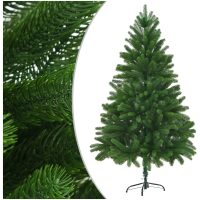 Plastgran verklighetstrogna barr 180 cm grön vidaXL