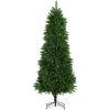 Plastgran verklighetstrogna barr 240 cm grön vidaXL 240 x 100 cm – miniatyr 2
