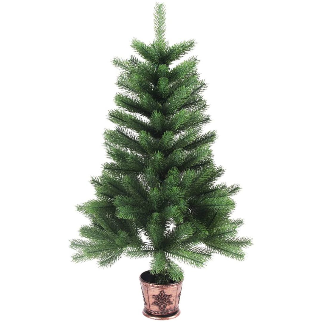 Plastgran verklighetstrogna barr 65 cm grön vidaXL 65 x 45 cm – bild 2