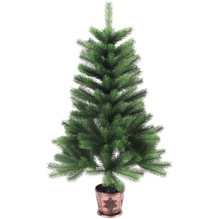 Plastgran verklighetstrogna barr 65 cm grön vidaXL 65 x 45 cm – bild 2