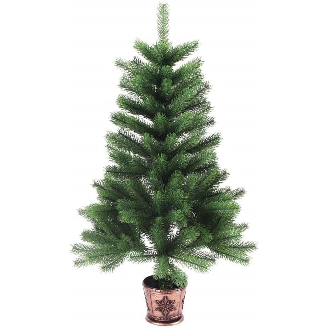 Plastgran verklighetstrogna barr 90 cm grön vidaXL 90 x 51 cm – bild 2