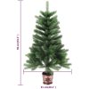 Plastgran verklighetstrogna barr 90 cm grön vidaXL 90 x 51 cm – miniatyr 7