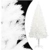 Plastgran verklighetstrogna barr vit 150 cm vidaXL 150 x 75 cm – miniatyr 1