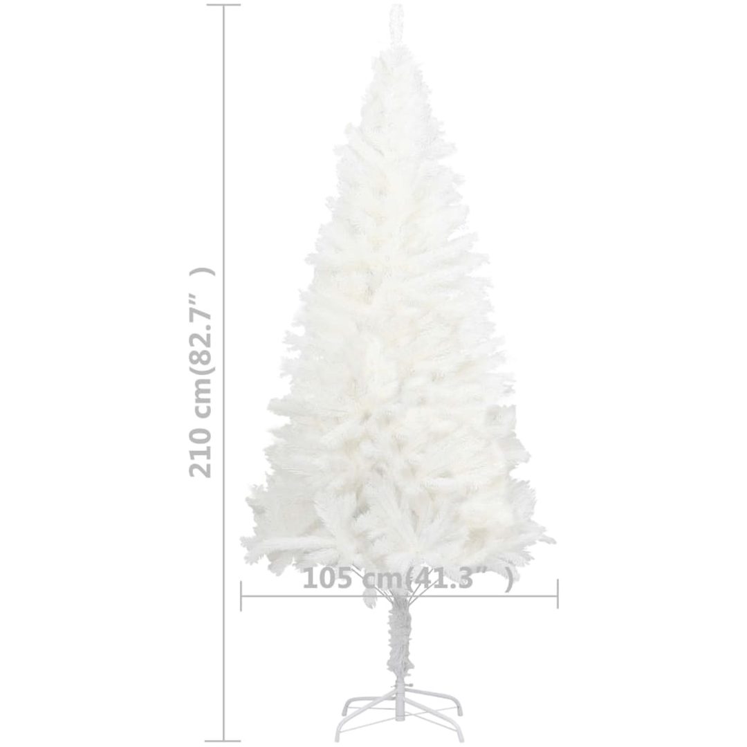 Plastgran verklighetstrogna barr vit 210 cm vidaXL 210 x 105 cm – bild 6