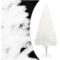 Plastgran verklighetstrogna barr vit 210 cm vidaXL