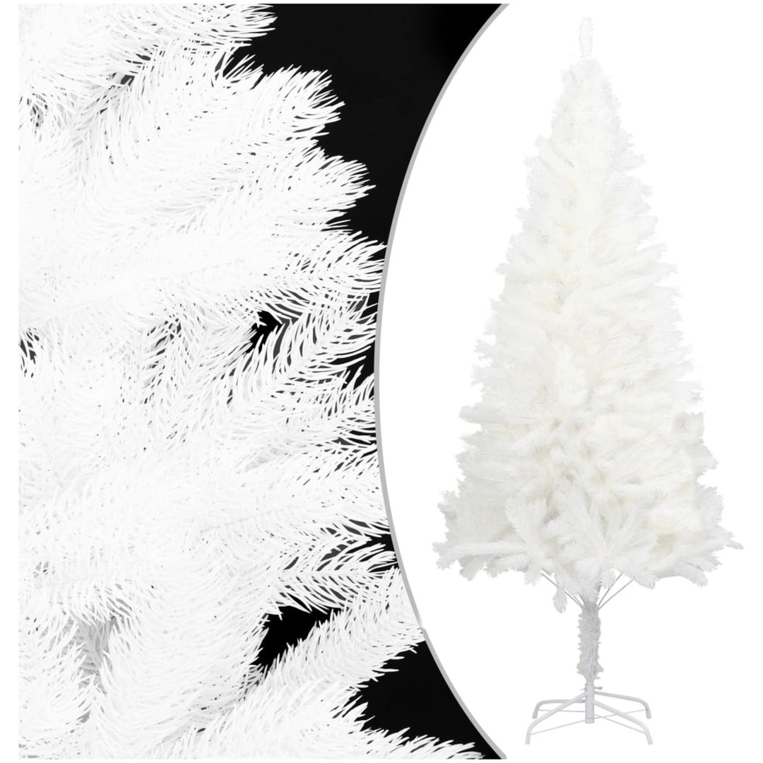 Plastgran verklighetstrogna barr vit 240 cm vidaXL 240 x 100 cm