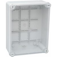 Plastkapsling IP55,220x170x80 mm, Transparent lock MALMBERGS