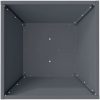 Plastkruka Antracit Plast Dekorativ planterare vidaXL 40 x 40 x 15 cm – miniatyr 8