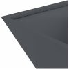 Plastkruka Antracit Plast Dekorativ planterare vidaXL 40 x 40 x 15 cm – miniatyr 9