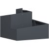 Plastkruka Antracit Plast Medium Hållbar Plastkruka vidaXL 60 x 60 x 50 cm – miniatyr 2