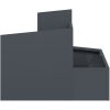 Plastkruka Antracit Plast Medium Hållbar Plastkruka vidaXL 60 x 60 x 50 cm – miniatyr 5