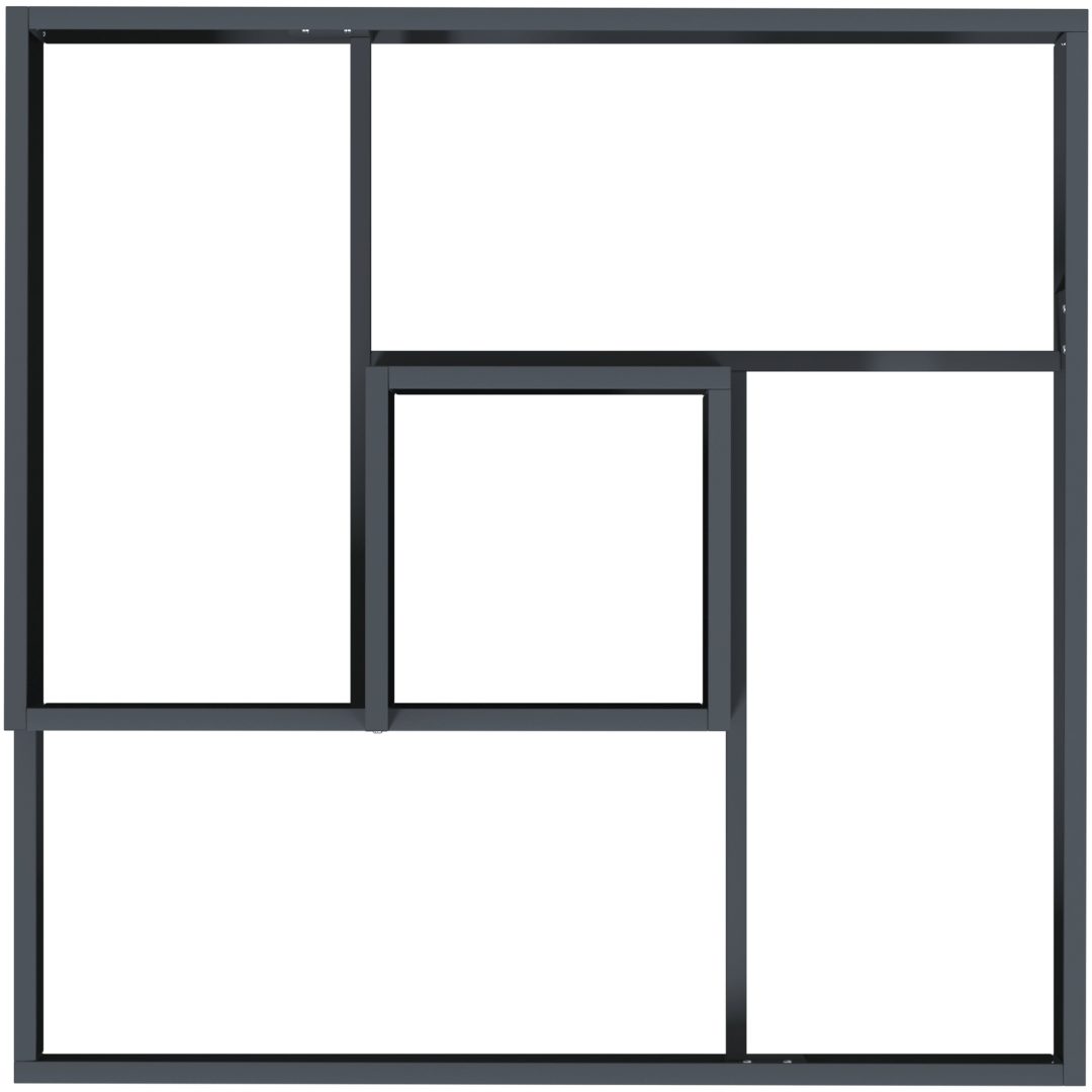 Plastkruka Antracit Plast Medium Hållbar Plastkruka vidaXL 60 x 60 x 50 cm – bild 6