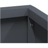 Plastkruka Antracit Plast Medium Hållbar Plastkruka vidaXL 60 x 60 x 50 cm – miniatyr 7