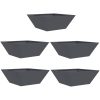Plastkruka Set Antracit Plast vidaXL 40 x 40 x 15 cm – miniatyr 2