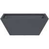 Plastkruka Set Antracit Plast vidaXL 40 x 40 x 15 cm – miniatyr 6