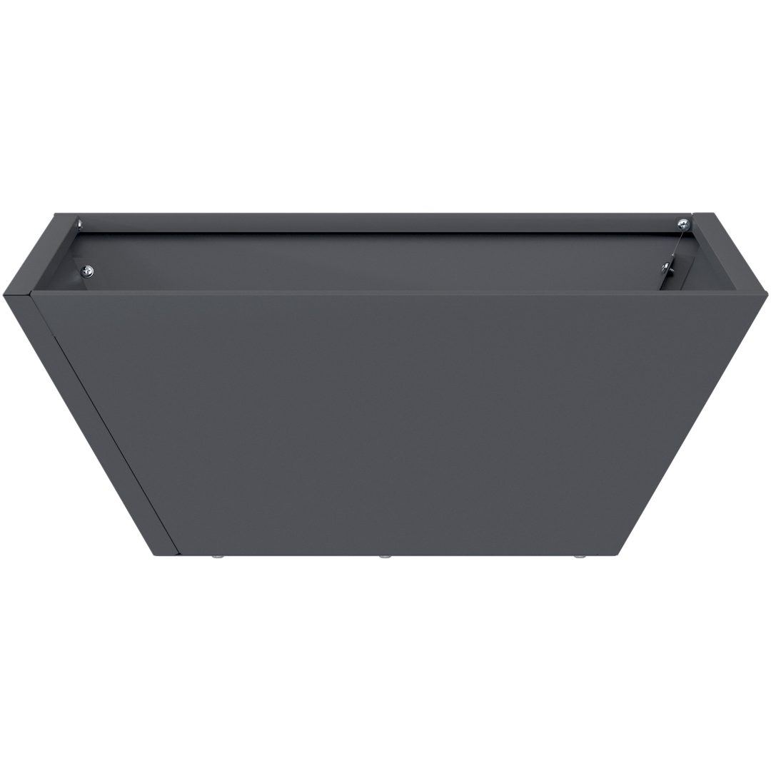 Plastkruka Set Antracit Plast vidaXL 40 x 40 x 15 cm – bild 7