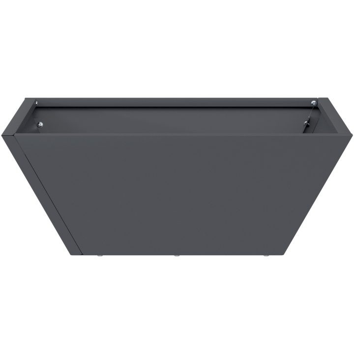 Plastkruka Set Antracit Plast vidaXL 40 x 40 x 15 cm – bild 7