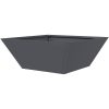 Plastkruka Set Antracit Plast vidaXL 40 x 40 x 15 cm – miniatyr 8