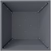 Plastkruka Set Antracit Plast vidaXL 40 x 40 x 15 cm – miniatyr 9