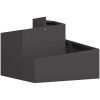 Plastkruka Svart Hållbar plast Medium Vattenresistent vidaXL 60 x 60 x 50 cm – miniatyr 2