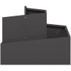 Plastkruka Svart Hållbar plast Medium Vattenresistent vidaXL 60 x 60 x 50 cm – miniatyr 5