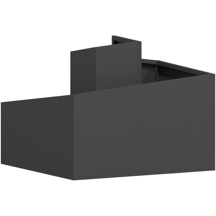 Plastkruka Svart Hållbar plast Medium Vattenresistent vidaXL 60 x 60 x 50 cm – bild 7