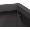 Plastkruka Svart Hållbar plast Medium Vattenresistent vidaXL 60 x 60 x 50 cm – miniatyr 9