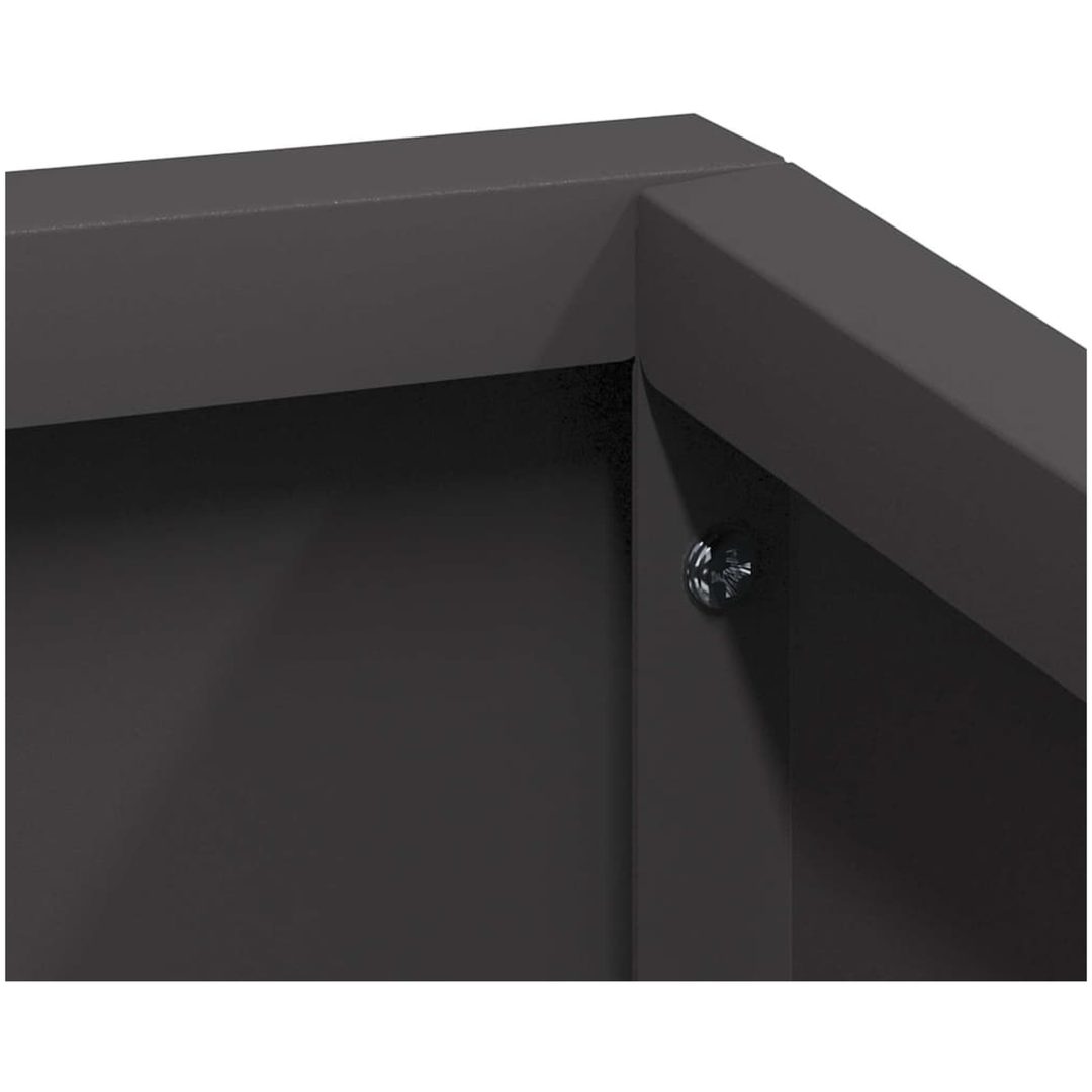 Plastkruka Svart Hållbar plast Medium Vattenresistent vidaXL 60 x 60 x 50 cm – bild 9