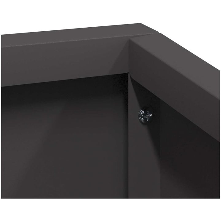Plastkruka Svart Hållbar plast Medium Vattenresistent vidaXL 60 x 60 x 50 cm – bild 9