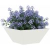 Plastkruka Vit Plast Dekorativa inslag vidaXL 35 x 35 x 15 cm – miniatyr 3