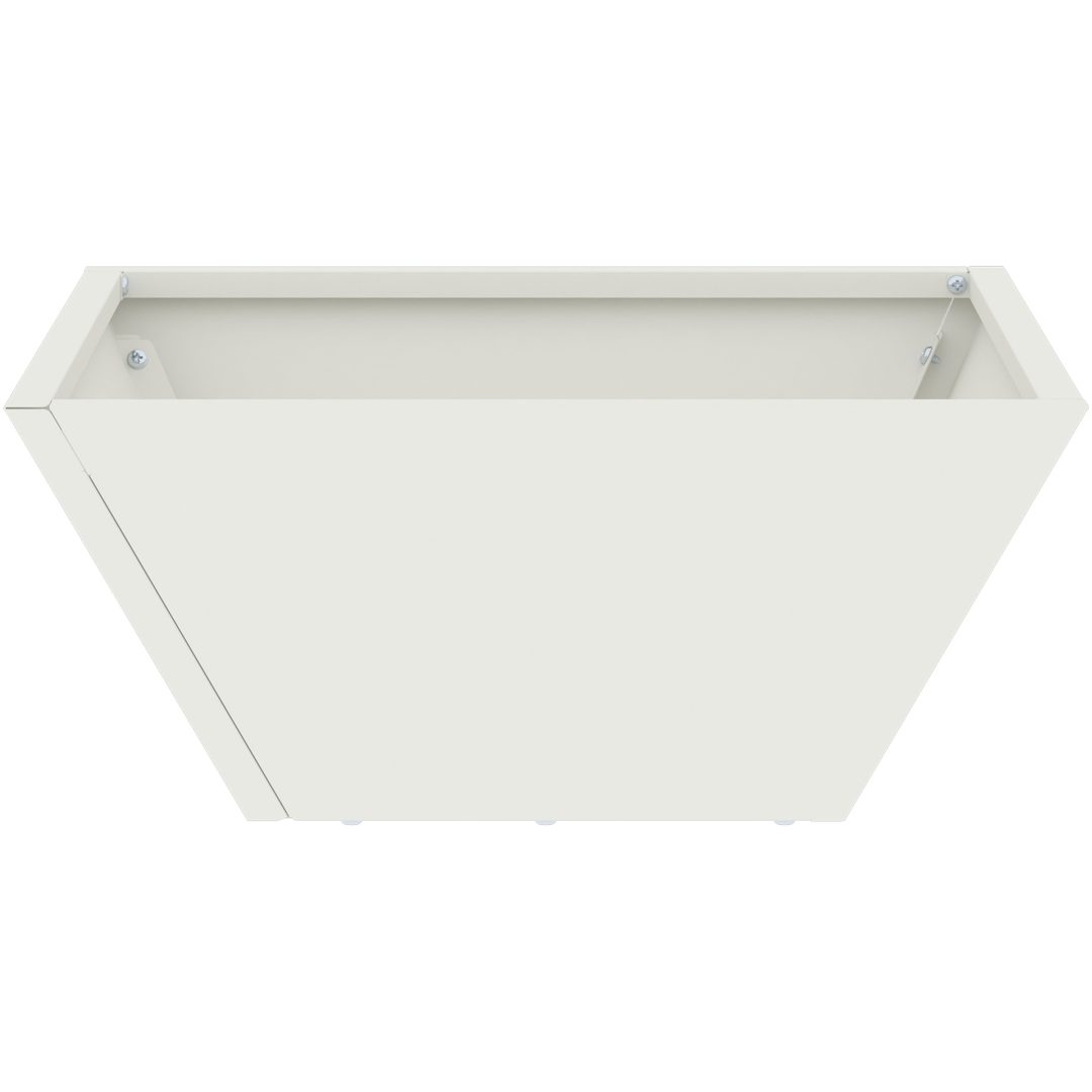 Plastkruka Vit Plast Dekorativa inslag vidaXL 35 x 35 x 15 cm – bild 5