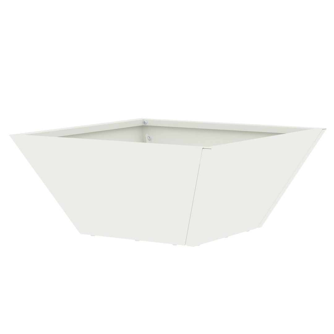 Plastkruka Vit Plast Dekorativa inslag vidaXL 35 x 35 x 15 cm – bild 7