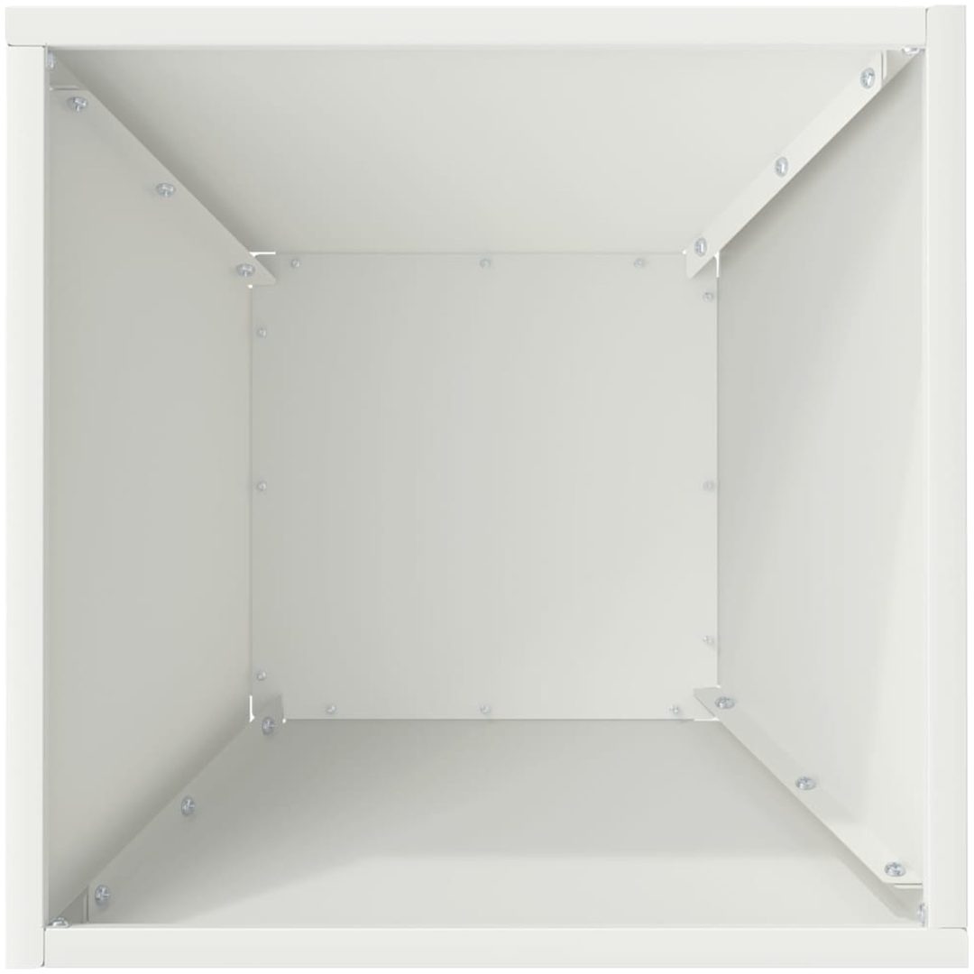 Plastkruka Vit Plast Dekorativa inslag vidaXL 35 x 35 x 15 cm – bild 8