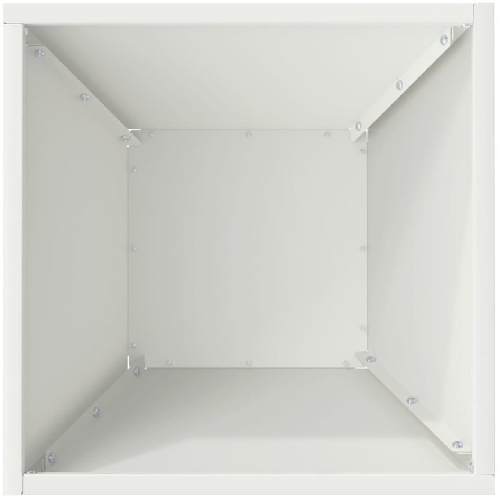Plastkruka Vit Plast Dekorativa inslag vidaXL 35 x 35 x 15 cm – bild 8